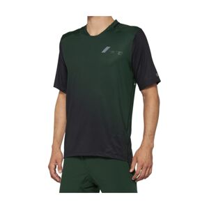 100% SPEEDLAB Cyklistický dres s krátkym rukávom - CELIUM - zelená/čierna XL