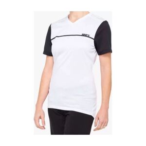 100% SPEEDLAB Cyklistický dres s krátkym rukávom - RIDECAMP W - biela/čierna L