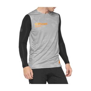 100% SPEEDLAB Cyklistický dres bez rukávov - R-CORE CONCEPT - šedá L