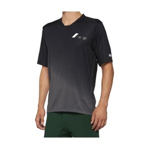 100% SPEEDLAB Cyklistický dres s krátkym rukávom - CELIUM - čierna/šedá XL