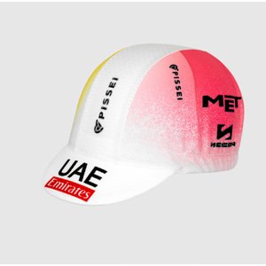 PISSEI Cyklistická čiapka - UAE TEAM EMIRATES - GIRO + TOUR 24 - biela/ružová/žltá UNI