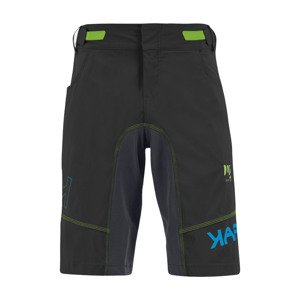Cyklistické nohavice krátke bez trakov - BALLISTIC EVO - čierna 2XL