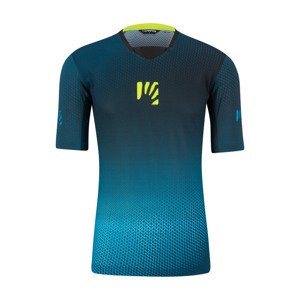 Cyklistický dres s krátkym rukávom - VAL DI DENTRO - modrá/čierna L