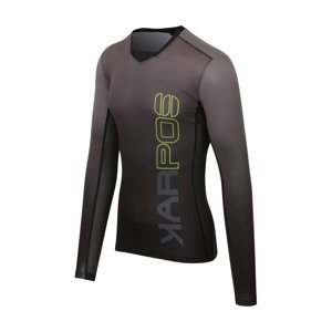 Cyklistický dres s dlhým rukávom letný - JUMP - šedá L