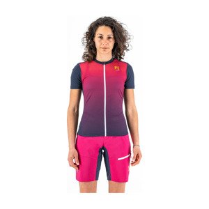 Cyklistický dres s krátkym rukávom - VERVE EVO - ružová/šedá M