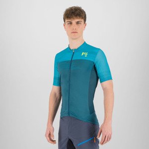 KARPOS Cyklistický dres s krátkym rukávom - GREEN FIRE - tyrkysová L