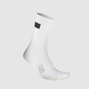 SPORTFUL Cyklistické ponožky klasické - SNAP - biela L-XL