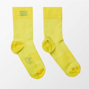SPORTFUL Cyklistické ponožky klasické - MATCHY - žltá S-M