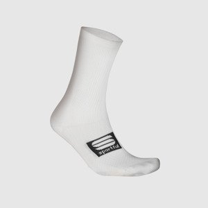 SPORTFUL Cyklistické ponožky klasické - PRO - biela L-XL