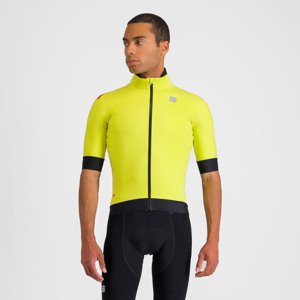 SPORTFUL Cyklistická vetruodolná bunda - FIANDRE PRO - žltá/čierna 3XL
