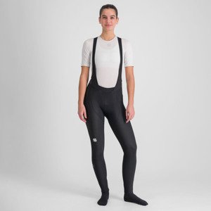 SPORTFUL Cyklistické nohavice dlhé s trakmi - NEO - čierna M