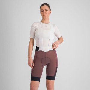 SPORTFUL Cyklistické nohavice krátke s trakmi - SUPERGIARA - bordová L