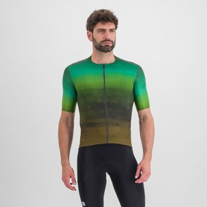 SPORTFUL Cyklistický dres s krátkym rukávom - FLOW SUPERGIARA - zelená 2XL