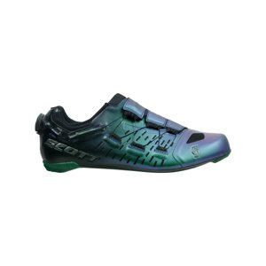 SCOTT Cyklistické tretry - TRI CARBON - čierna/zelená/modrá