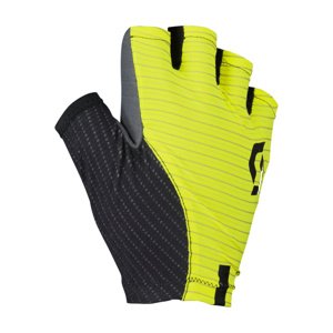 SCOTT Cyklistické rukavice krátkoprsté - RC ULTIMATE GRAPHENE - žltá/čierna XL