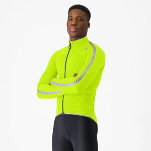 CASTELLI vodeodolná bunda - ULTRA RAIN CAPE - žltá 2XL