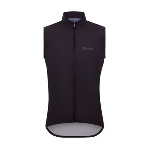 SANTINI Cyklistická vesta - RTR WIND - čierna 2XS