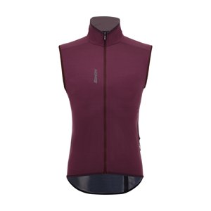 SANTINI Cyklistická vesta - MAGIC RAIN - bordová 2XS