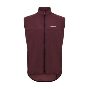 SANTINI Cyklistická vesta - VENTUS - bordová 4XL