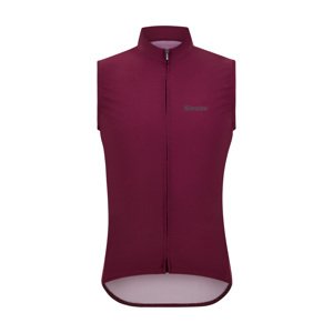 SANTINI Cyklistická vesta - RTR WIND - bordová 2XS