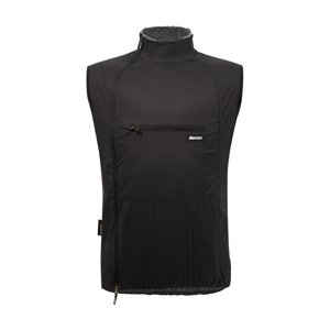 SANTINI Cyklistická vesta - ALPHA PACK - čierna 4XL