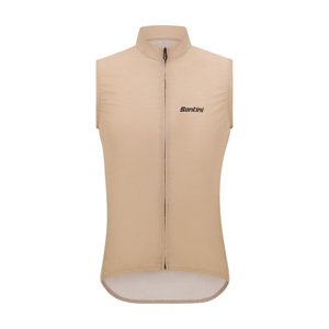 SANTINI Cyklistická vesta - RTR WIND - hnedá 2XS
