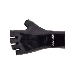 SANTINI Cyklistické rukavice krátkoprsté - MADSS AERO - čierna XL