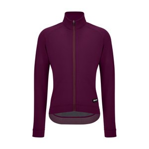 SANTINI Cyklistická zateplená bunda - RTR - bordová XL