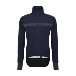SANTINI Cyklistická zateplená bunda - GUARD NEOS - modrá 4XL