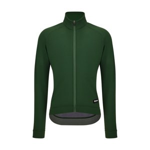 SANTINI Cyklistická zateplená bunda - RTR - zelená XS