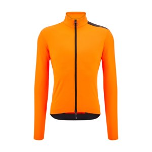 SANTINI Cyklistická zateplená bunda - ADAPT MULTI - oranžová 4XL
