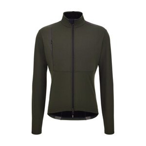 SANTINI Cyklistická zateplená bunda - VEGA - zelená XS