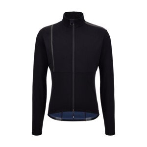 SANTINI Cyklistická zateplená bunda - VEGA - čierna 2XL