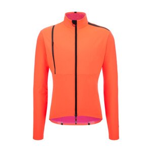 SANTINI Cyklistická zateplená bunda - VEGA - ružová XS