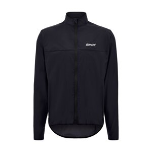 SANTINI Cyklistická vetruodolná bunda - VENTUS - čierna 4XL