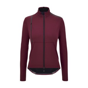 SANTINI Cyklistická zateplená bunda - VEGA - bordová 2XL