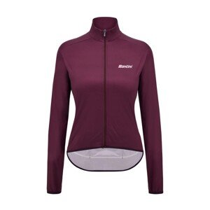 SANTINI Cyklistická vetruodolná bunda - NEBULA - bordová 2XL