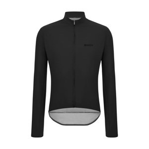 SANTINI Cyklistická zateplená bunda - RTR WIND - čierna 2XS