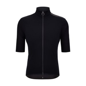SANTINI Cyklistická zateplená bunda - ADAPT MULTI - čierna 4XL