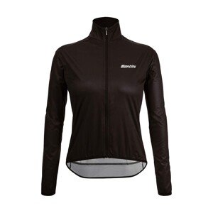 SANTINI Cyklistická vetruodolná bunda - NEBULA - čierna 2XL