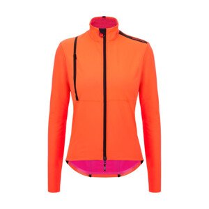 SANTINI Cyklistická zateplená bunda - VEGA - ružová 3XL