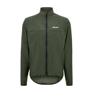 SANTINI Cyklistická vetruodolná bunda - VENTUS - zelená 3XL