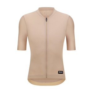 SANTINI Cyklistický dres s krátkym rukávom - RTR - hnedá 3XL