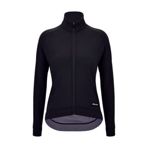 SANTINI Cyklistický dres s dlhým rukávom zimný - RTR - čierna S