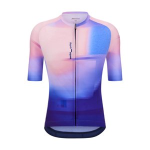SANTINI Cyklistický dres s krátkym rukávom - LUCE - modrá/ružová M