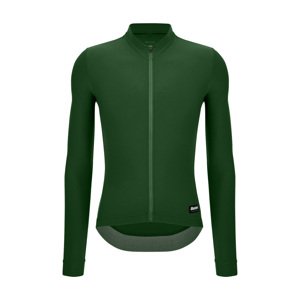 SANTINI Cyklistický dres s dlhým rukávom zimný - RTR - zelená L