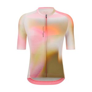 SANTINI Cyklistický dres s krátkym rukávom - LUCE - ružová/hnedá 2XL