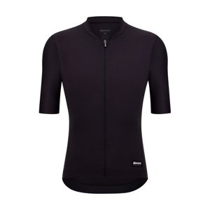 SANTINI Cyklistický dres s krátkym rukávom - RTR - čierna 2XL