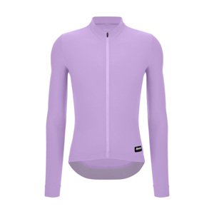 SANTINI Cyklistický dres s dlhým rukávom zimný - RTR - fialová 2XL