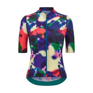 SANTINI Cyklistický dres s krátkym rukávom - REDUX LOUD - fialová/béžová/červená 2XL